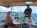 Sailing  to Isla Luis Pena